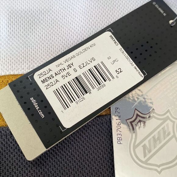 Adidas Las Vegas Golden Knight Away White Authentic Jersey Mens size 52/ Large - Picture 13 of 14